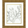 thumbnail image 1 of Vess, June Erica 15x18 Gold Ornate Wood Framed with Double Matting Museum Art Print Titled - Quiet Coral II, 1 of 4