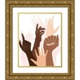 thumbnail image 1 of Vess, June Erica 15x18 Gold Ornate Wood Framed with Double Matting Museum Art Print Titled - Reach and Rise II, 1 of 4