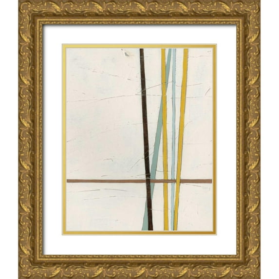 Vess, June Erica 15x18 Gold Ornate Wood Framed with Double Matting Museum Art Print Titled - Tangle II
