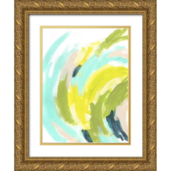 Vess, June Erica 15x18 Gold Ornate Wood Framed with Double Matting Museum Art Print Titled - Tidal Vortex I