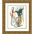 thumbnail image 1 of Vess, June Erica 15x18 Gold Ornate Wood Framed with Double Matting Museum Art Print Titled - Tropical Abstract II, 1 of 4