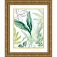 thumbnail image 1 of Vess, June Erica 15x18 Gold Ornate Wood Framed with Double Matting Museum Art Print Titled - Tropical Palm Chorus IV, 1 of 4