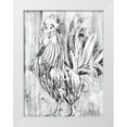 thumbnail image 1 of Vess, June Erica 15x18 White Modern Wood Framed Museum Art Print Titled - Barnwood Flock II, 1 of 4