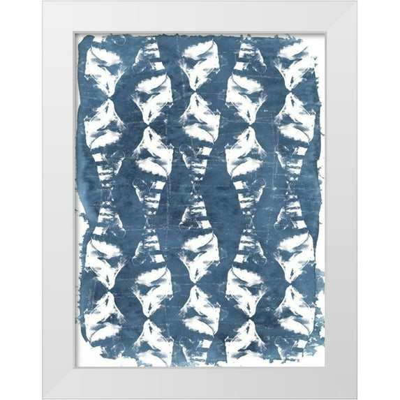 Vess, June Erica 15x18 White Modern Wood Framed Museum Art Print Titled - Batik Shell Patterns IV