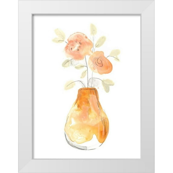 Vess, June Erica 15x18 White Modern Wood Framed Museum Art Print Titled - Blossom Pop Study II