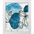 thumbnail image 1 of Vess, June Erica 15x18 White Modern Wood Framed Museum Art Print Titled - Blue Lanterns III, 1 of 4