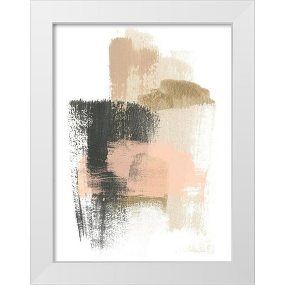 Vess, June Erica 15x18 White Modern Wood Framed Museum Art Print Titled - Blush Abstract IX