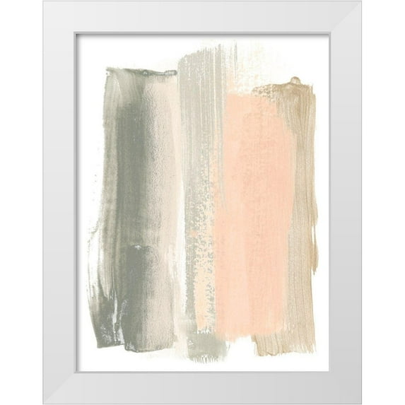 Vess, June Erica 15x18 White Modern Wood Framed Museum Art Print Titled - Blush Abstract VIII