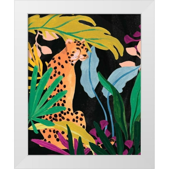 Vess, June Erica 15x18 White Modern Wood Framed Museum Art Print Titled - Cheetah Kingdom I