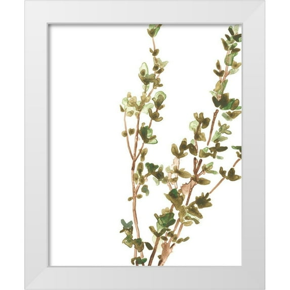 Vess, June Erica 15x18 White Modern Wood Framed Museum Art Print Titled - Earthtone Herbs II