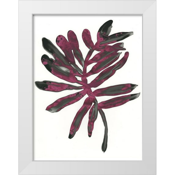Vess, June Erica 15x18 White Modern Wood Framed Museum Art Print Titled - Foliage Fossil III