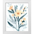 thumbnail image 1 of Vess, June Erica 15x18 White Modern Wood Framed Museum Art Print Titled - Indigo And Blush Bouquet II, 1 of 4