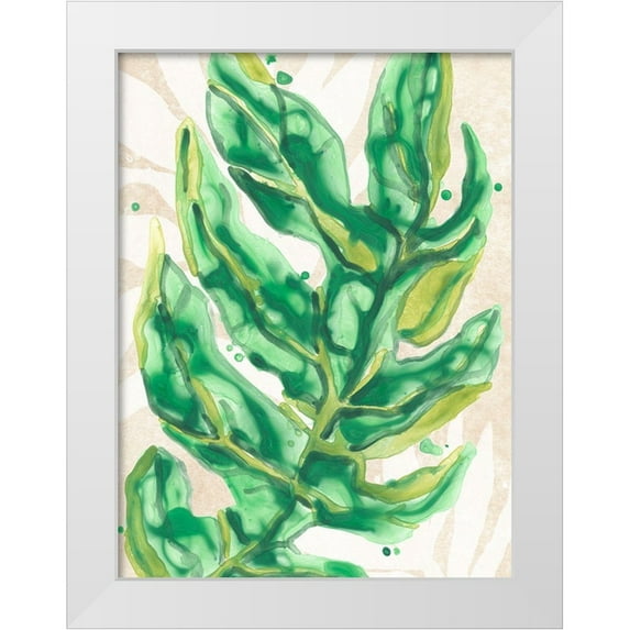Vess, June Erica 15x18 White Modern Wood Framed Museum Art Print Titled - Parchment Palms III