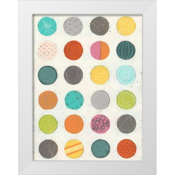 Vess, June Erica 15x18 White Modern Wood Framed Museum Art Print Titled - Pattern Interaction III