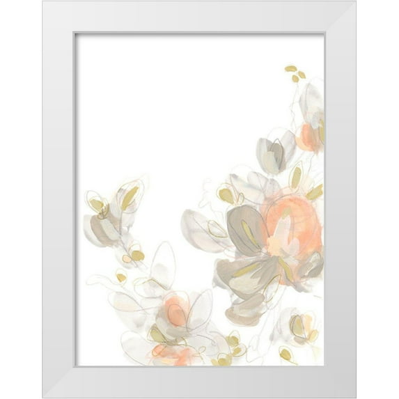 Vess, June Erica 15x18 White Modern Wood Framed Museum Art Print Titled - Roseus I