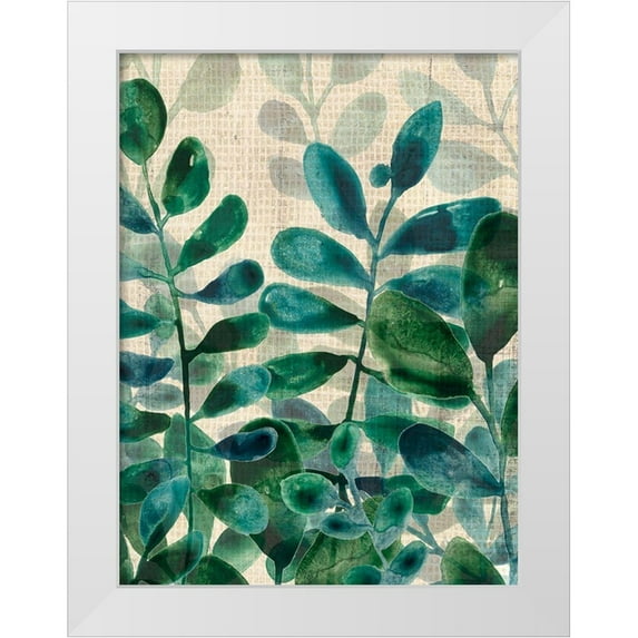 Vess, June Erica 15x18 White Modern Wood Framed Museum Art Print Titled - Verdant Sophistication III