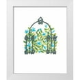 thumbnail image 1 of Vess, June Erica 15x18 White Modern Wood Framed Museum Art Print Titled - Wrought Iron Garden II, 1 of 4