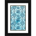 thumbnail image 1 of Vess, June Erica 16x24 Black Ornate Wood Framed with Double Matting Museum Art Print Titled - Indigo Sampler Collection E, 1 of 4