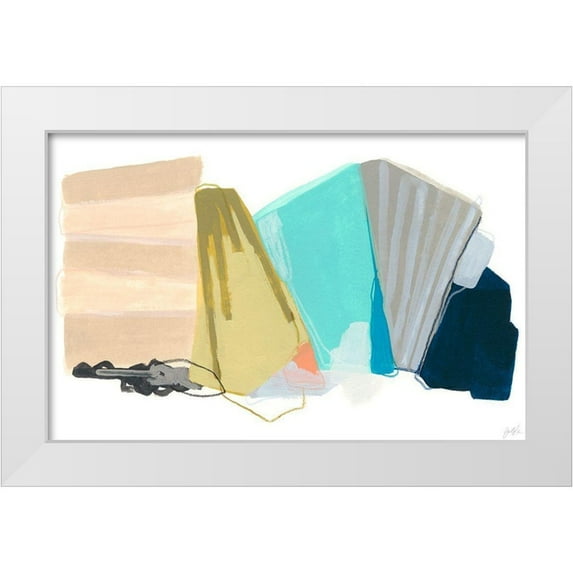 Vess, June Erica 18x13 White Modern Wood Framed Museum Art Print Titled - Accordion Fold I