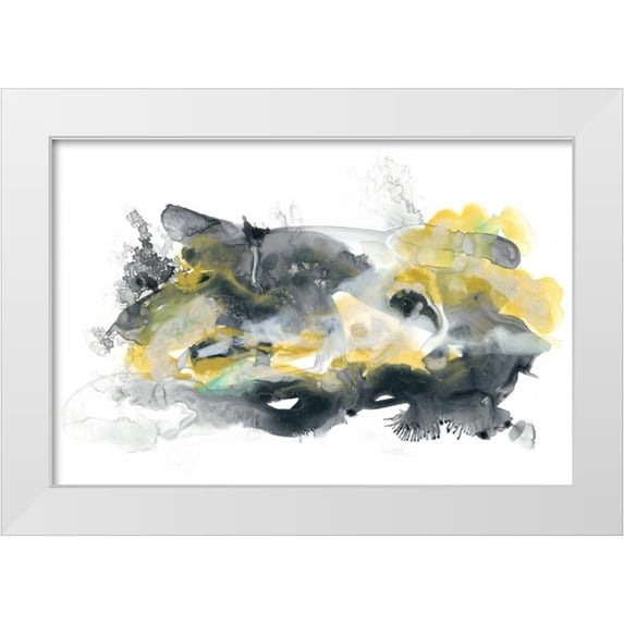Vess, June Erica 18x13 White Modern Wood Framed Museum Art Print Titled - Lunar Veil II