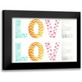 thumbnail image 1 of Vess, June Erica 18x14 Black Modern Framed Museum Art Print Titled - Pattern Sentiment I, 1 of 5