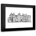 thumbnail image 1 of Vess, June Erica 18x15 Black Modern Framed Museum Art Print Titled - Rowhouses I, 1 of 5