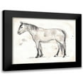 thumbnail image 1 of Vess, June Erica 18x15 Black Modern Framed Museum Art Print Titled - Vintage Equine Sketch I, 1 of 5