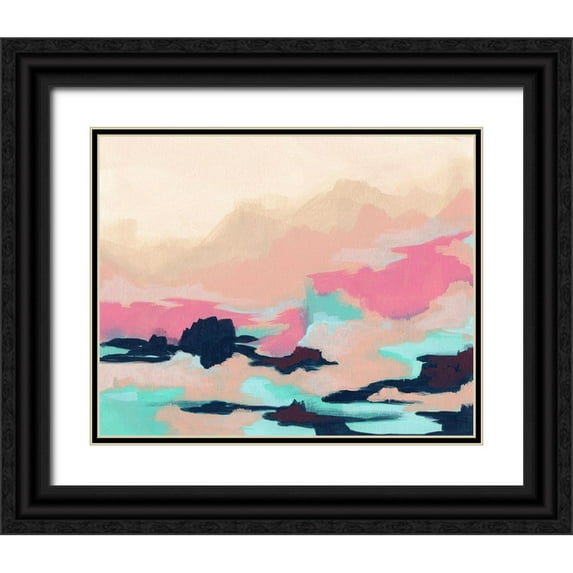 Vess, June Erica 18x15 Black Ornate Wood Framed with Double Matting Museum Art Print Titled - Calypso Coast II