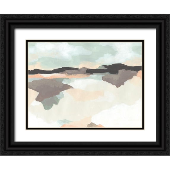 Vess, June Erica 18x15 Black Ornate Wood Framed with Double Matting Museum Art Print Titled - Dreaming Fields II