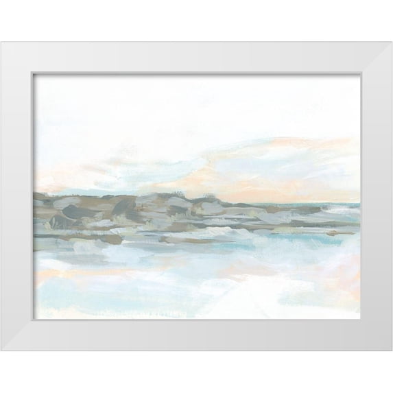 Vess, June Erica 18x15 White Modern Wood Framed Museum Art Print Titled - Rock Coast I
