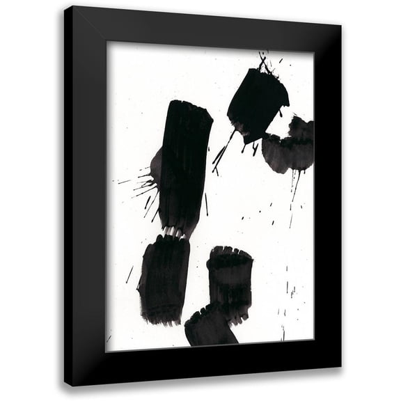 Vess, June Erica 18x24 Black Modern Framed Museum Art Print Titled - Custom Monochrome Gestures VI