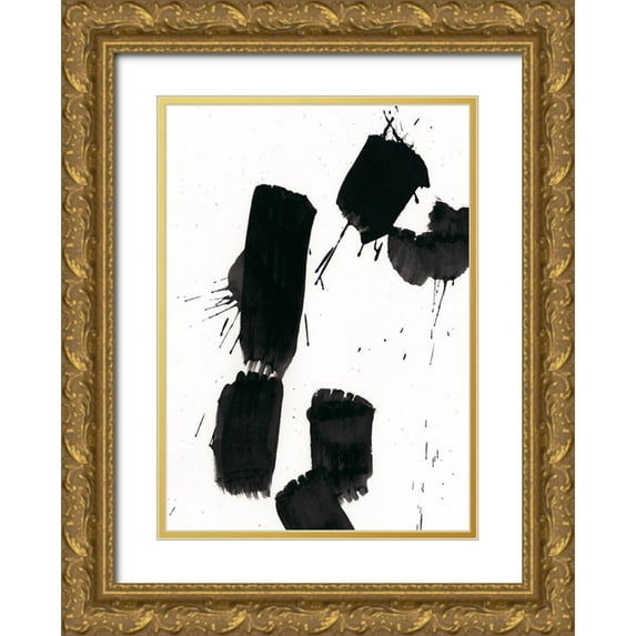 Vess, June Erica 18x24 Gold Ornate Wood Framed with Double Matting Museum Art Print Titled - Custom Monochrome Gestures VI