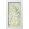 thumbnail image 1 of Vess, June Erica 18x32 White Modern Wood Framed Museum Art Print Titled - Palm and Coral Panel I, 1 of 4