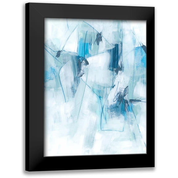 Vess, June Erica 19x24 Black Modern Framed Museum Art Print Titled - Blue Fracture I