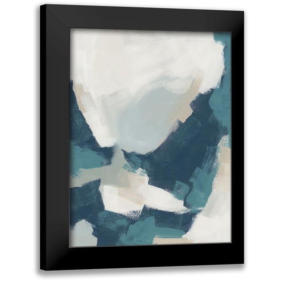 Vess, June Erica 19x24 Black Modern Framed Museum Art Print Titled - Brushy Blues I