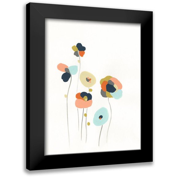 Vess, June Erica 19x24 Black Modern Framed Museum Art Print Titled - Modular Bouquet II