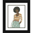 thumbnail image 1 of Vess, June Erica 19x24 Black Ornate Wood Framed with Double Matting Museum Art Print Titled - Fashion Vignette II, 1 of 4