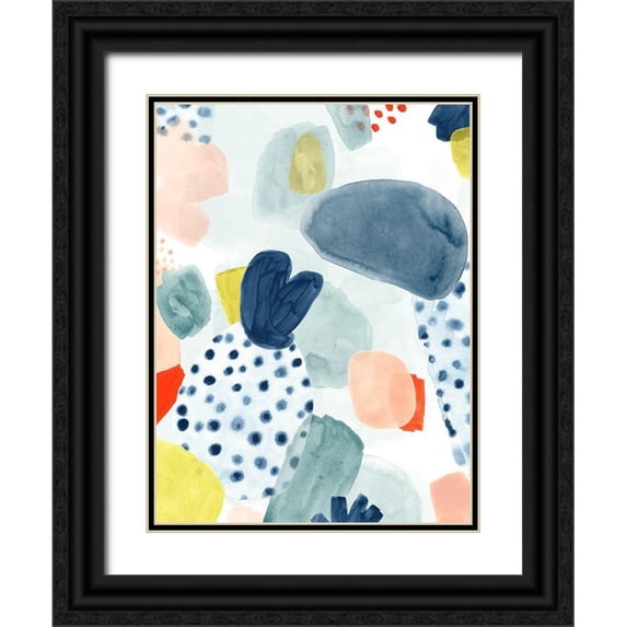 Vess, June Erica 19x24 Black Ornate Wood Framed with Double Matting Museum Art Print Titled - Frutti Misti II