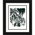 thumbnail image 1 of Vess, June Erica 19x24 Black Ornate Wood Framed with Double Matting Museum Art Print Titled - Ink Jungle II, 1 of 4