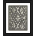 thumbnail image 1 of Vess, June Erica 19x24 Black Ornate Wood Framed with Double Matting Museum Art Print Titled - Mudcloth Patterns I, 1 of 4