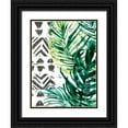 thumbnail image 1 of Vess, June Erica 19x24 Black Ornate Wood Framed with Double Matting Museum Art Print Titled - Palm Pattern I, 1 of 4
