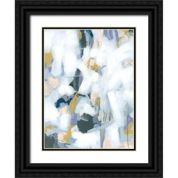 Vess, June Erica 19x24 Black Ornate Wood Framed with Double Matting Museum Art Print Titled - Periwinkle Shadow I