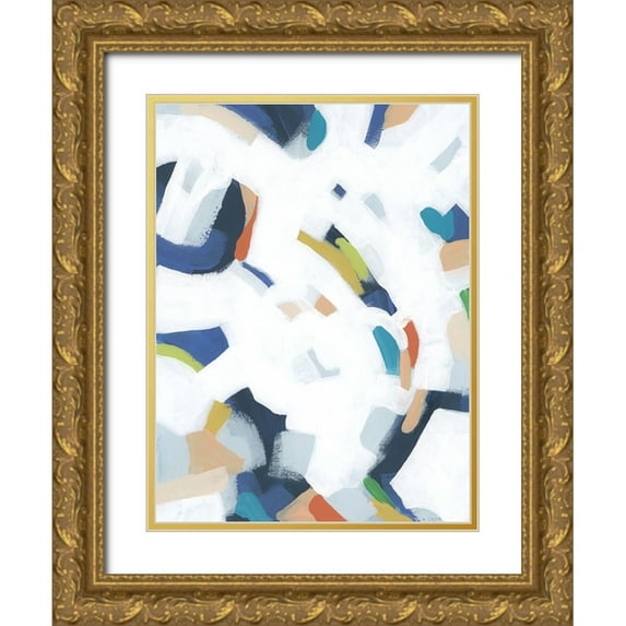 Vess, June Erica 19x24 Gold Ornate Wood Framed with Double Matting Museum Art Print Titled - Bright Orbit I