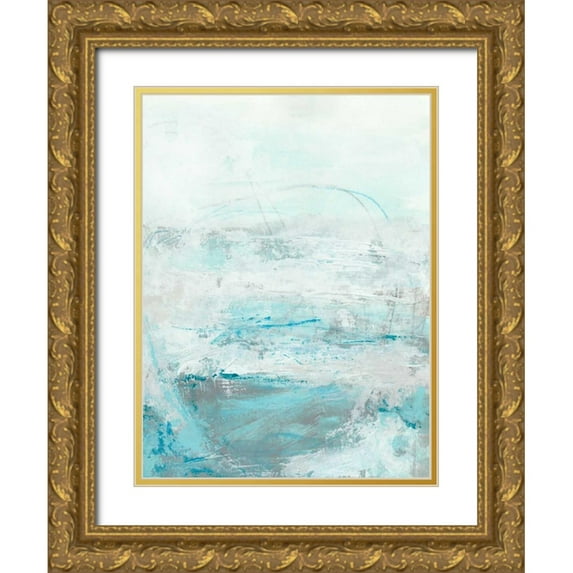 Vess, June Erica 19x24 Gold Ornate Wood Framed with Double Matting Museum Art Print Titled - Glass Sea I