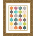 thumbnail image 1 of Vess, June Erica 19x24 Gold Ornate Wood Framed with Double Matting Museum Art Print Titled - Pattern Interaction I, 1 of 4