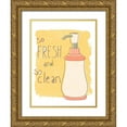 thumbnail image 1 of Vess, June Erica 19x24 Gold Ornate Wood Framed with Double Matting Museum Art Print Titled - Potty Pun II, 1 of 4