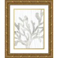 thumbnail image 1 of Vess, June Erica 19x24 Gold Ornate Wood Framed with Double Matting Museum Art Print Titled - Quiet Coral II, 1 of 4
