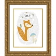 thumbnail image 1 of Vess, June Erica 19x24 Gold Ornate Wood Framed with Double Matting Museum Art Print Titled - Quirky Forest II, 1 of 4