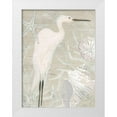 thumbnail image 1 of Vess, June Erica 19x24 White Modern Wood Framed Museum Art Print Titled - Driftwood Heron I, 1 of 4