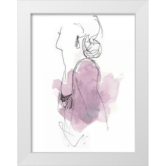 Vess, June Erica 19x24 White Modern Wood Framed Museum Art Print Titled - Fashion Splash I